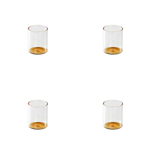4PK Ben David Eden Glass Tumbler Drinkware One Size - Amber