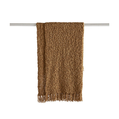 Kas Australia Rye Throw Blanket Home/Bedroom Decor 130x170cm Tan