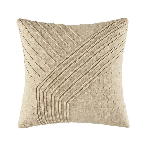 Kas Australia Arlia Filled Cushion Decor Square 50x50cm - Natural