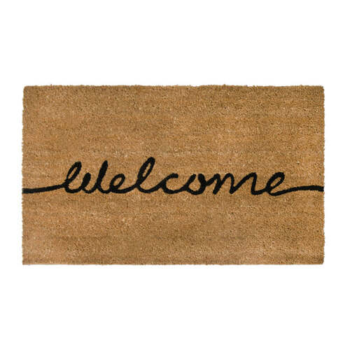J.Elliot PVC Backed 45x75cm Coir Printed Mat - Welcome