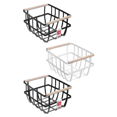 3PK Boxsweden Toska Metal Basket 25.5X22X16cm Assorted