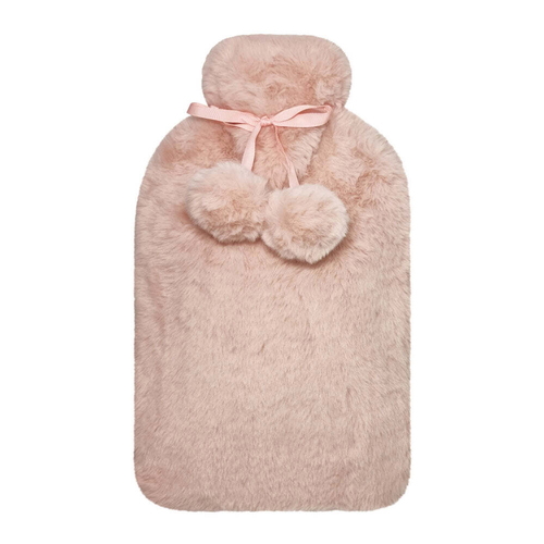J. Elliot Holly Hotwater Bottle With Faux Fur Cover Rose