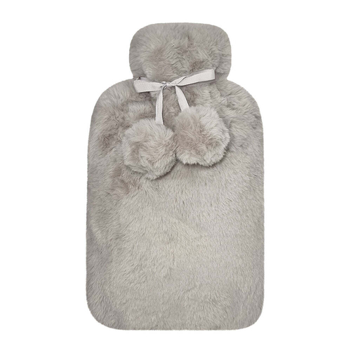 J. Elliot Holly Hotwater Bottle With Faux Fur Cover Dove