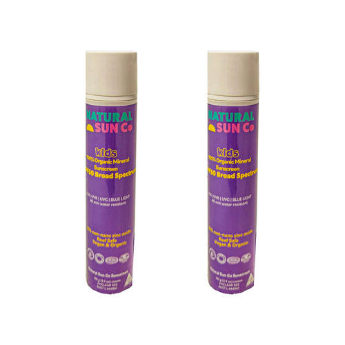 2PK Natural Sun Co Sunscreen Organic Kids Mineral SPF50
