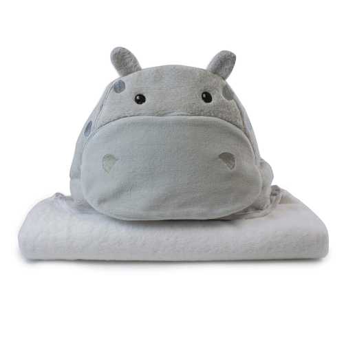 Bubba Blue Zoo Animal Hooded Towel Hippo