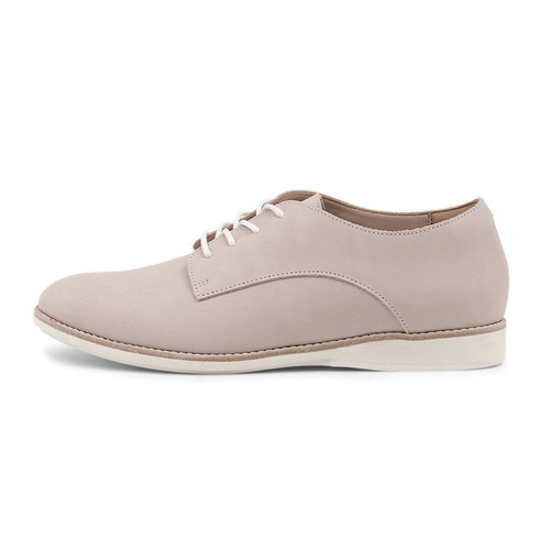 Rollie Women's Derby Snow Pink Leather Shoe US9/EU40