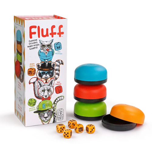 Bananagrams Fluff Themed Bluff Dice Kids Tabletop Game 8y+