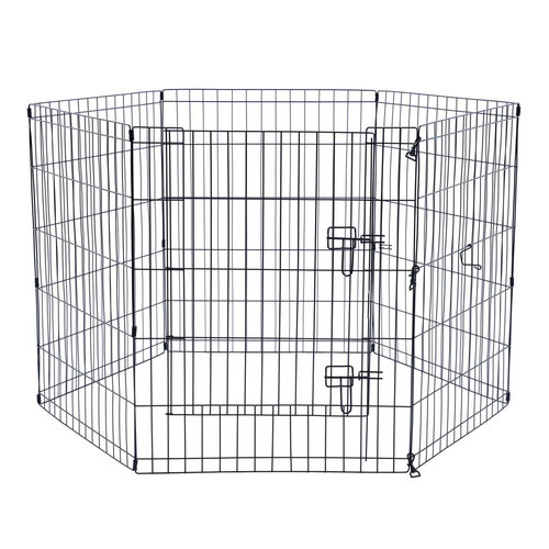 6pc Paws & Claws Pet Play Pen 6 Sided Large 61x76cm