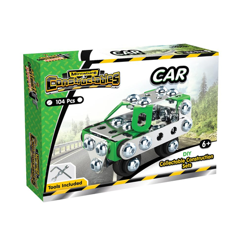 Construct IT Constructables Car/Tank/Motor Toy Kids 8+ Green Asst