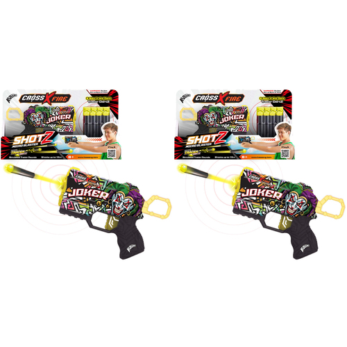 2PK Kazaang CrossXFire ShotZ Micro Blaster Kids Toy - The Joker 8y+