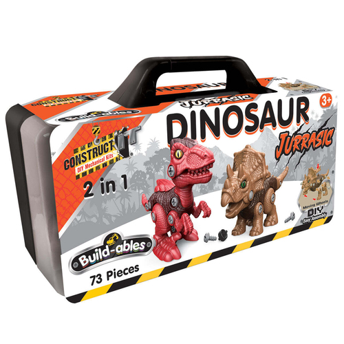 Construct IT 2in1 Dinosaur Jurrasic Kids DIY Building Toy Set 3y+
