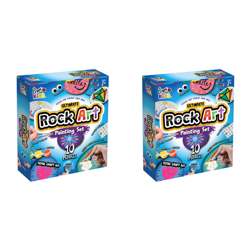 2PK Craft For Kids Ultimate Rock Painting Kids DIY Art Kit 8y+