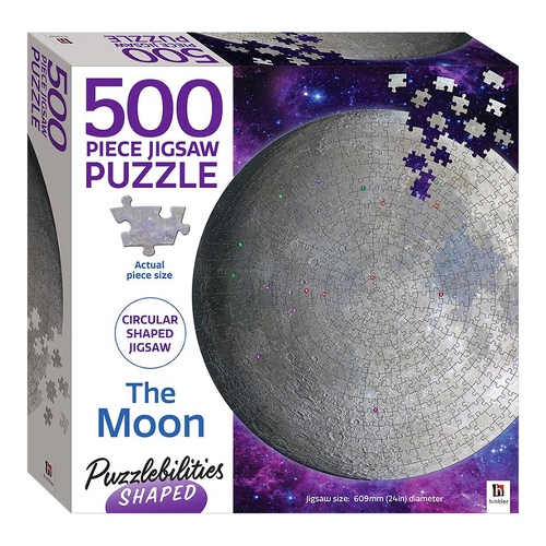 Puzzlebilities Shaped 500pc Jigsaw Puzzle: The Moon 