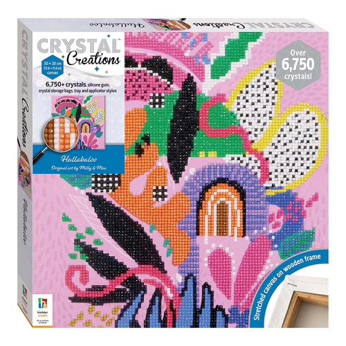 Art Maker Crystal Creations Canvas: Hullabaloo Craft Activity Kit 14y+