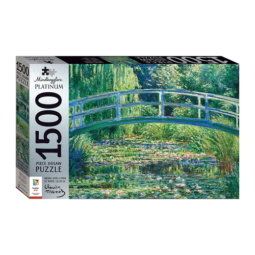 Mindbogglers Platinum 1500pc Jigsaw Puzzle: Bridge Over a Pond 