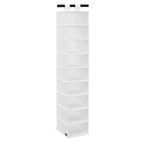 Kloset by Boxsweden 9 Section Hanging Organiser - White