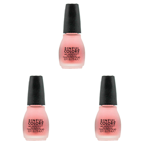 3PK Sinful Colors 15ml Nail Polish Quick Dry - Ms Impatient 1706