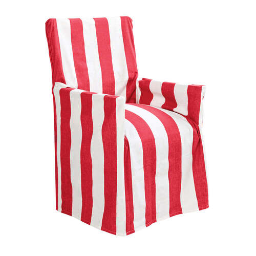 J.Elliot Outdoor Stripe 54x12.7cm Director Chair Cover - Red