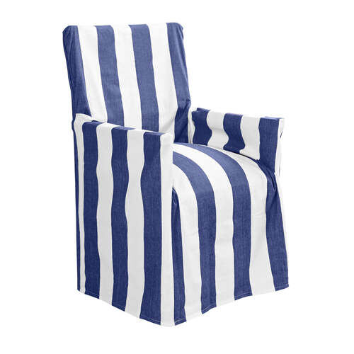 J.Elliot Outdoor Stripe 54x12.7cm Director Chair Cover - Blue