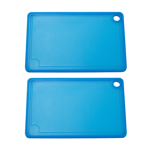 2x Cuisena Reversible 30x20cm Cutting Board Rectangle - Blue