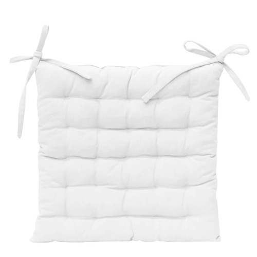 J. Elliot Outdoor Solid Chair Pad 40x40cm White