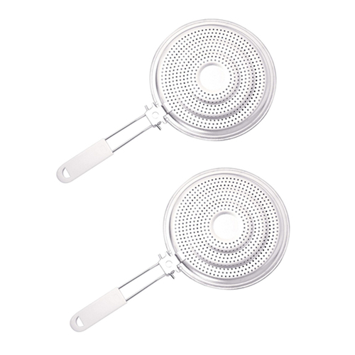 2PK Cuisena Aluminium Heat Flame Diffuser For Stovetop - Silver
