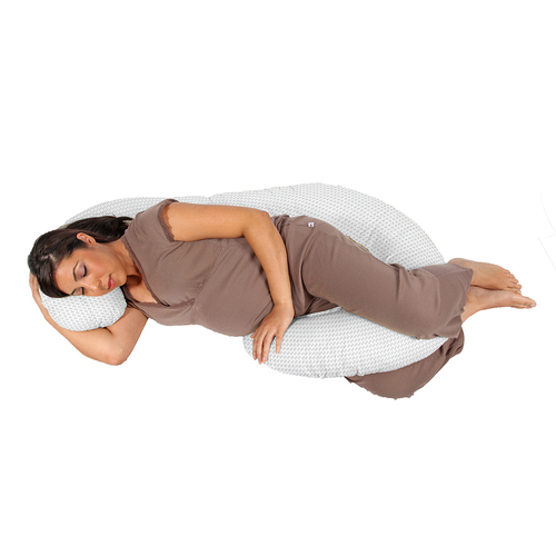 Babystudio Pregnancy Support Body Pillow Case - Chevron Grey