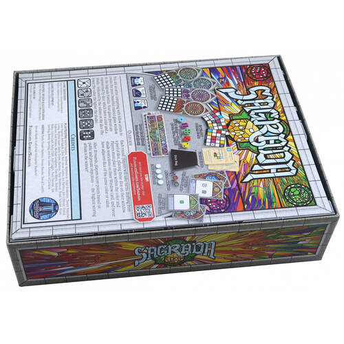 Folded Space Game Box Inserts Organiser For Sagrada RPG