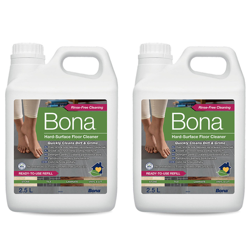 2PK Bona 2.5L Hard Surface Stone Tile & Laminate Refill
