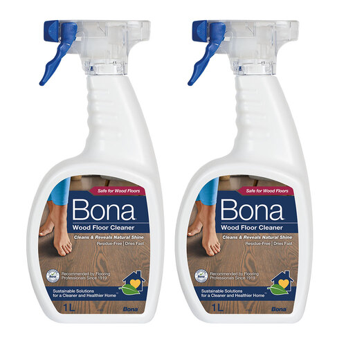 2PK Bona 1L Wood Floor Cleaner Spray