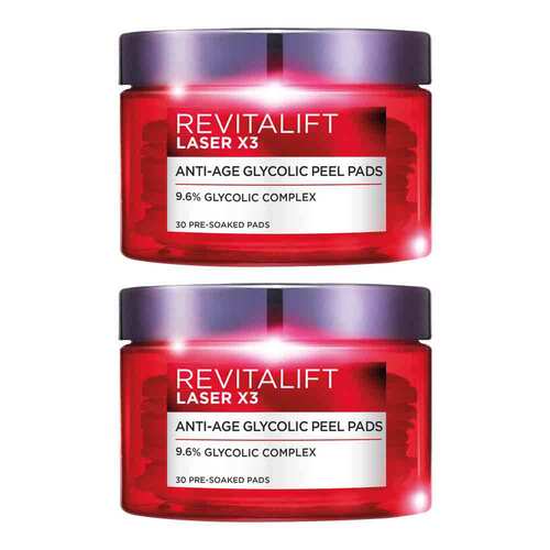 2PK 30pc Loreal Revitalift Laser Renew Pads