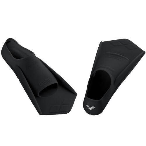 Arena Black Powerfin Swimming Fin for Training - Size 33-34 / US 2-3 / UK 1-2 / AU 1-2