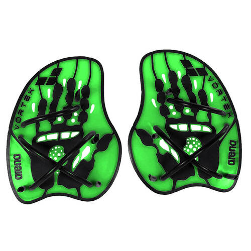 Arena Large Vortex Evolution Hand Paddle for Swimming - Lime Green