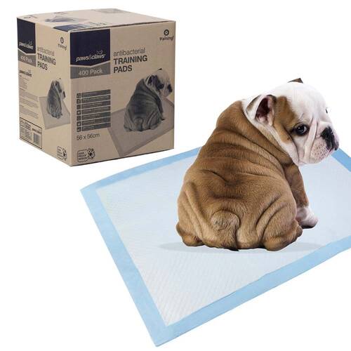 400pc Paws & Claws Antibacterial Training Pads