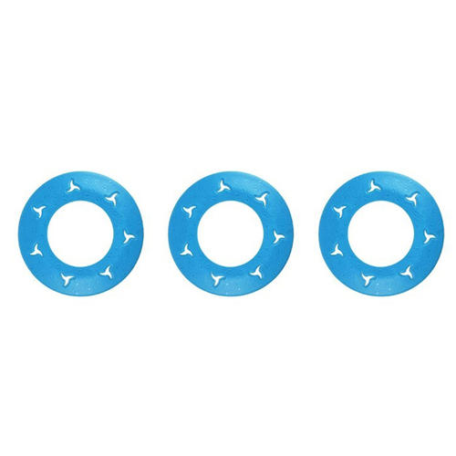 3PK Rosewood Flying Saucer Flying Disc Pet Dog Interactive Outdoor Toy Small Blue
