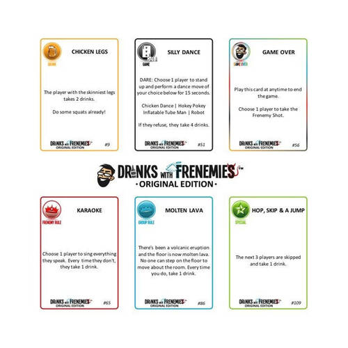 E Games Drink w/ Frenemies Original Edition Fun Play Party Card Game