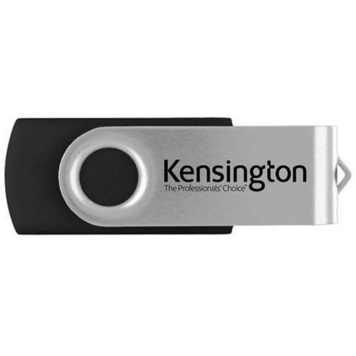 Kensington USB 2.0 Swivel Flash Drive 64GB Memory - Black