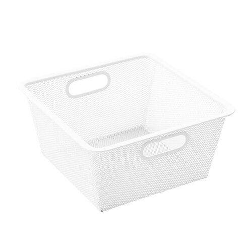 Mesh by Boxsweden Storage Basket 28cm x 13.5cm - White