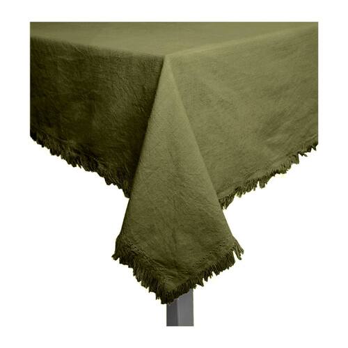 J.Elliot Avani 150x250cm Cotton Table Cloth - Olive