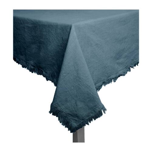 J.Elliot Avani 150x250cm Cotton Table Cloth - Steel Blue