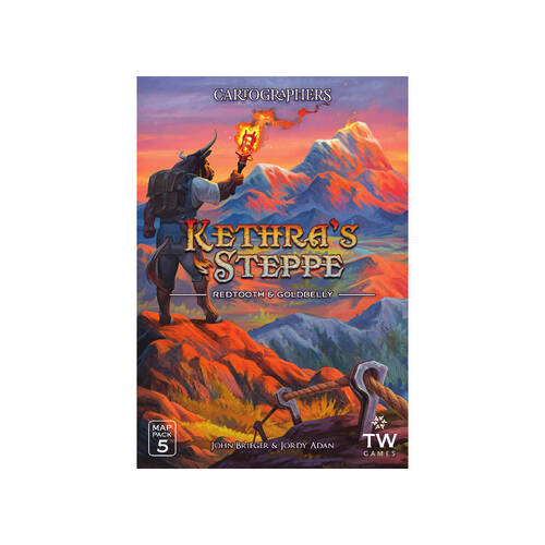Thunderworks Games Cartographers Map 5 Kethra's Steppe Expansion Pack 10y+