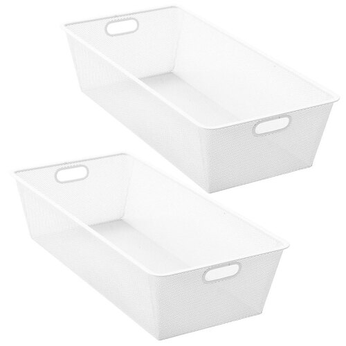 2PK Mesh by Boxsweden Storage Basket - White