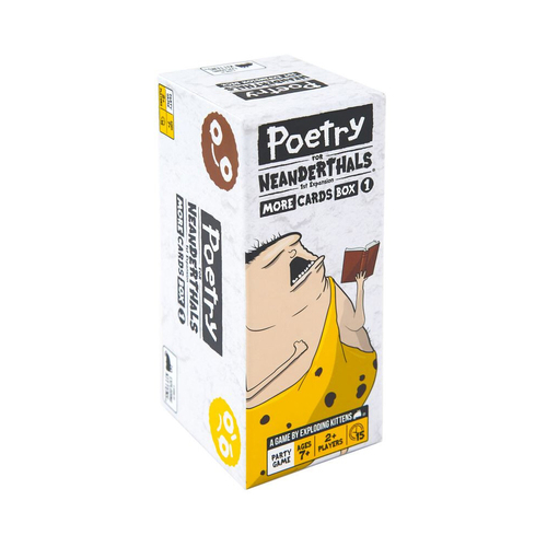 Exploding Kittens Poetry Expansion Pack for Neanderthals Card Game 7y+