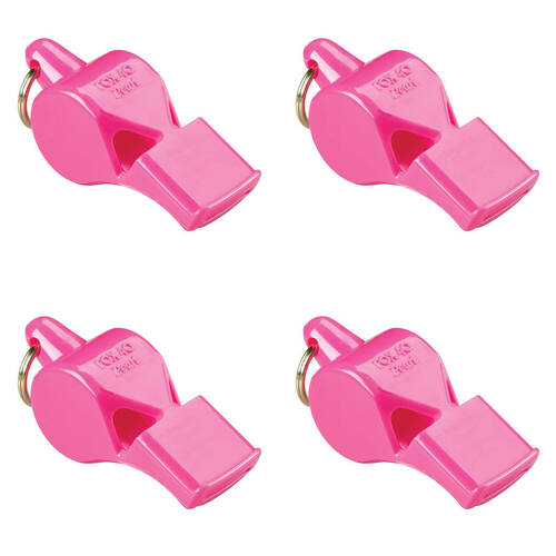 4PK Fox 40 Summit Pearl Whistle Outdoor Sports Accessory Pink