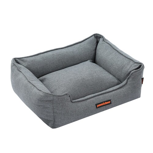 Paws & Claws Pia Walled Pet Bed Med Grey 60X50X18cm