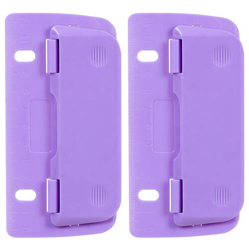 2x ColourHide Bindermate 2 Hole Punch Maker - Purple