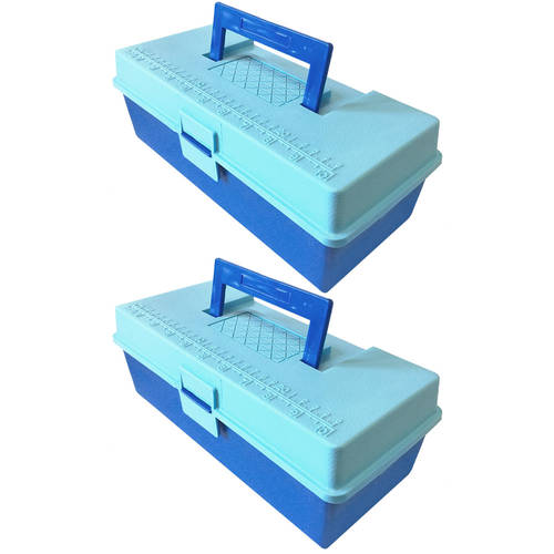 2x 28cm Tool Storage Box/Case  - Blue