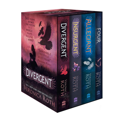 4pc Harper Collins The Divergent Series Collection Book Set