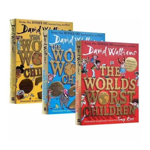 3pc Harper Collins Worlds Worst Children Kids Story Book Set 8y+