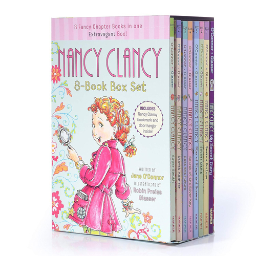 8pc Promotional Nancy Clancy Kids Book Collection Set 4-8Y+
